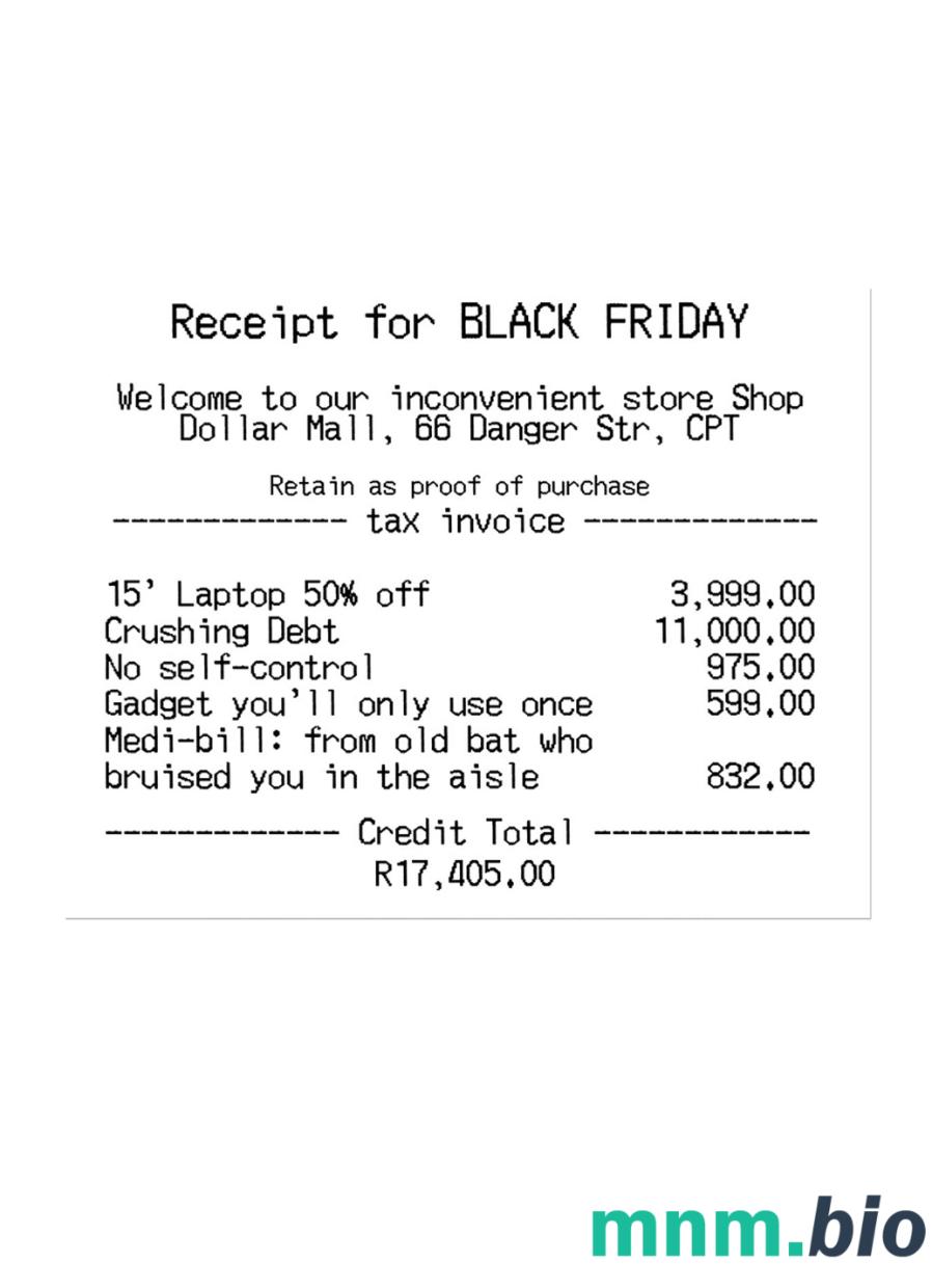 Paragon na Black Friday przykładowy czek płatniczy PSD